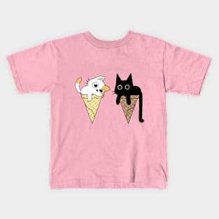 cat ice cream Kids T-Shirt